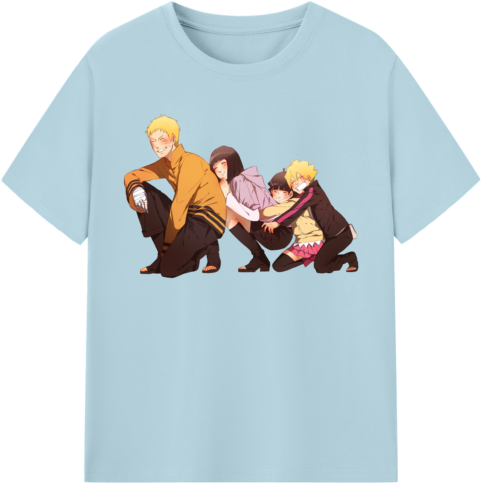 （画像用） NARUTO -ナルト- うずまき ナルト Uzumaki Naruto 綿100％半袖Tシャツ（フロントプリント）